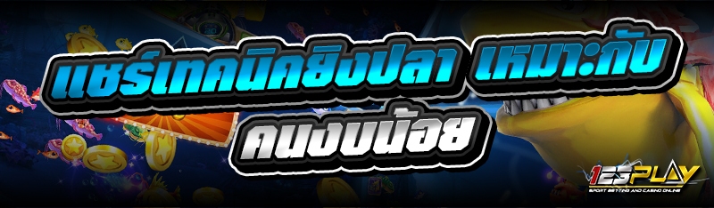 แชร์เทคนิคยิงปลา เหมาะกับคนงบน้อย